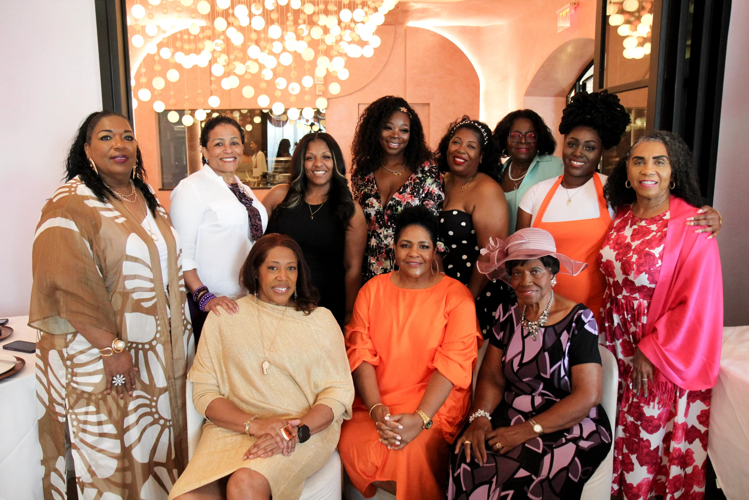 Women celebrating together at a Dickey Financial event